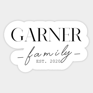 Garner Family EST. 2020, Surname, Garner Sticker